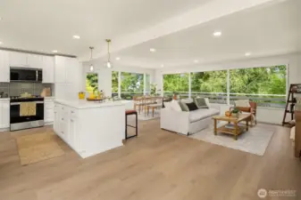 Welcome Home! This open concept Kitchen/Dining/Living Space is BEAUTIFUL