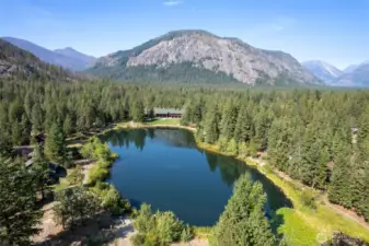 Wilson Ranch is completely surrounded by National Forest Lands.  Features 4-acre lake – Stocked and available for swimming, paddle boarding, kayaking, and fishing.