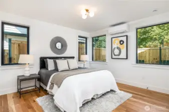 Both bedrooms are on the main level.