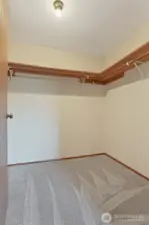 Master bedroom suite features a walk in closet and a 4 piece bathroom with a jetted tub.