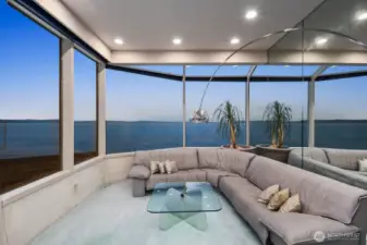 Stunning wall to wall windows