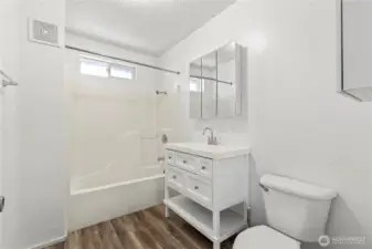 Bathroom with updated interior