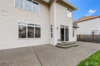 Outdoor Entertainment. Step out to the expansive aggregate concrete patio, perfect for summer BBQs and alfresco dining. The low-maintenance exterior and private yard make outdoor living easy and enjoyable.