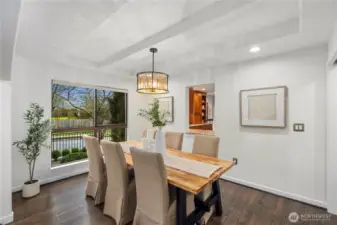 Formal dining room perfectly suited for hosting memorable dinners and celebrations.