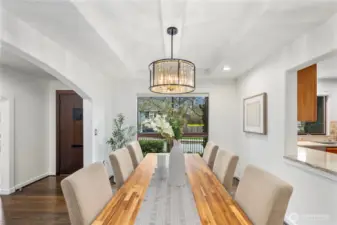 Formal dining room perfectly suited for hosting memorable dinners and celebrations.