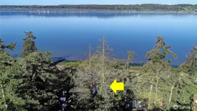 Looking South for Maximum Sun Exposure, Past Livingston Bay towards Port Susan and Puget Sound~