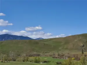 Snow capped peaks seen from Upper Beaver Creek.