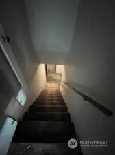 Stairs leading to basement