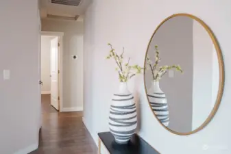 Hallway to bedrooms, bathrooms and laundry room