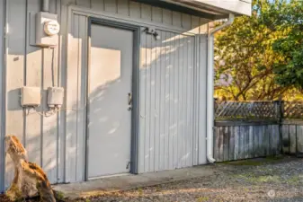 Garage converted to storage shed. Can convert back if needed