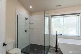 View of the shower.