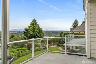 Views from exclusive deck off primary suite