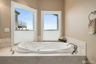 Jettet Tub with a view