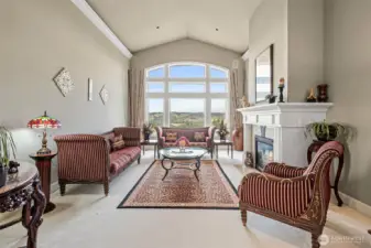 Formal sitting room w/ jaw dropping views