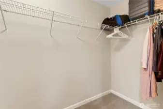 Master walk-in closet