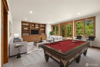 Virtually Stage down stairs Bonus Room