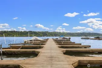 Private doc for lounging or embarking on your boat or kayak
