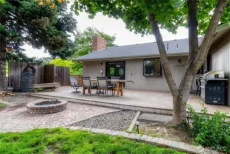 Back Patio off Kitchen Slider