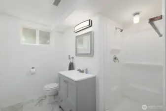 Basement 3/4 bathroom