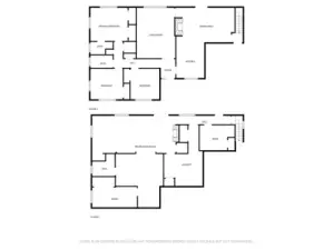 Floor plan for both levels.