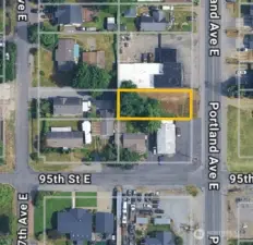 Aerial with Appox Property Lines