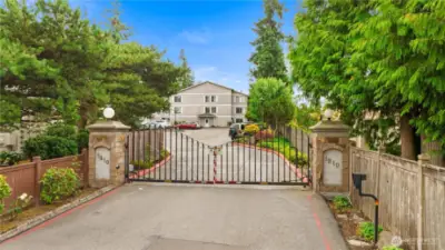 Gated Entry into Complex for added security!