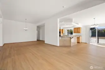 Towards dining room.