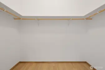 Walk-in closet.