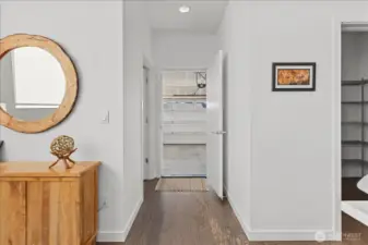 Easy to unload groceries from the garage