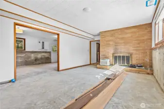 Downstairs living