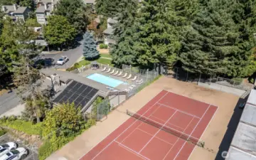 Tennis court awaits!