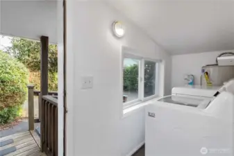 Dedicated laundry space with washer and dryer included—ideal for owner-occupants, tenants, or vacation rental guests.