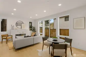 Open concept living.