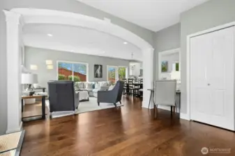 View from the flex room, back into the gathering space.