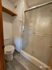 Ensuite bathroom walk-in shower.