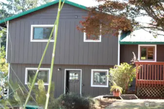 Back of house and back deck