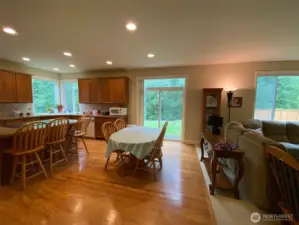 Photo taken by Seller prior to Tenant Occupancy.  Slider off the nook provides convenient access to the back yard and patio