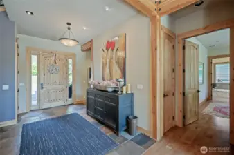 Entrance and through to the primary bedroom