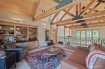 Loft Den looking out to the river