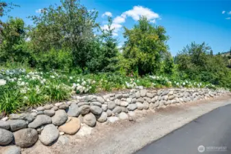 Unique and rare peony garden guarding your gated entrance and exit