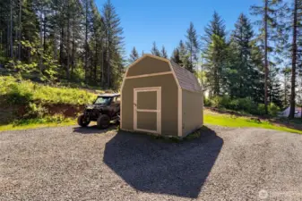 Shed, lots of parking available