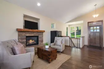 Cozy Great Room with fireplace