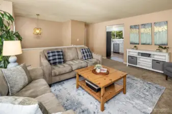 Bright, spacious living room.