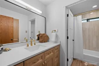 A totally NEW bathroom, the last old thing to be renewed has been, making this home ready to enjoy as soon as you get here.