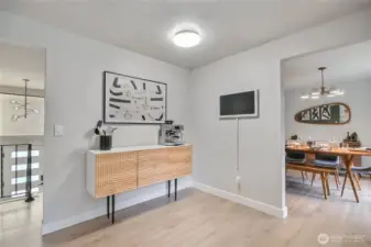 Walk through kitchen.