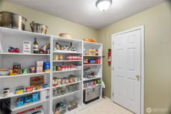 Don't miss the huge pantry. What organizing dreams are made of!