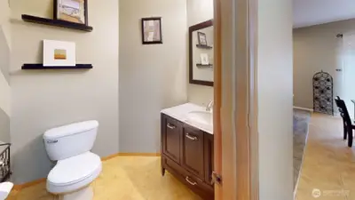 Main floor powder room