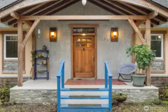 One-of-a-kind Timber-Framed exterior surrounded by 5 peaceful acres