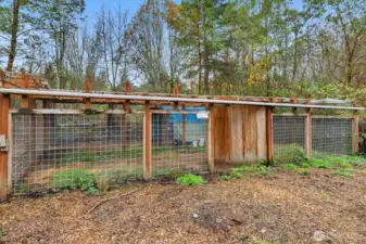 Outbuildings ideal for goats, chickens, horses, or beekeeping