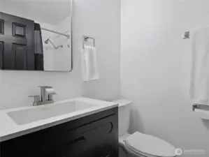 3/4 bath in basement.